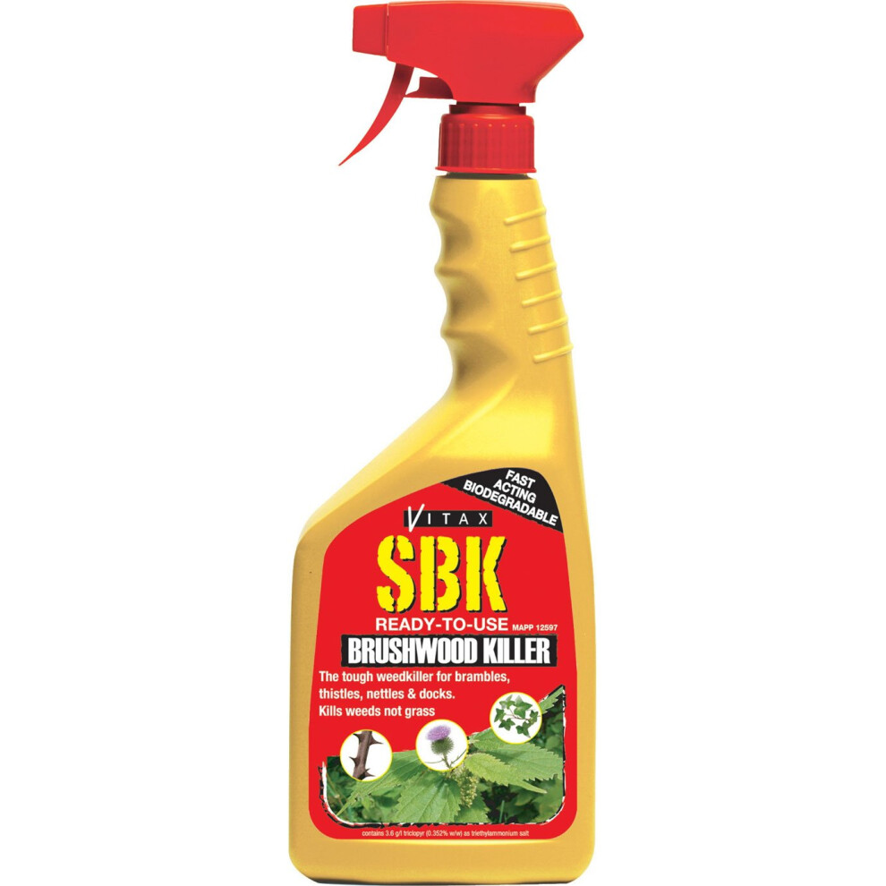 Vitax Sbk 750Ml Ready-To-Use Brushwood Killer Tough Weedkiller