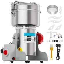VELPAX 1000g Electric Grain Grinder,Spice Grain Mill,Stainless Steel 25000RPM 20S High-Speed Superfine Grinding with Overload Protector,5min Timer
