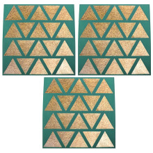 Set of 3 - Excalibur 14" x 14" Triangle Silicone Dehydrators for Dehydration