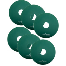 6 Silicone FLAT Dehydrator Sheets fits Nesco NON-Toxic Round Dehydrators Circle Mat Liner ReUsable Flexible Non Stick - 6 FLAT Sheets