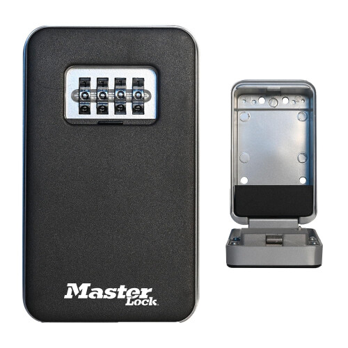 Master Lock Master Lock Key Safe Wall Mounted Pull to Open Medium Size Outdoor, Mounting Kit, for Home Office Industry