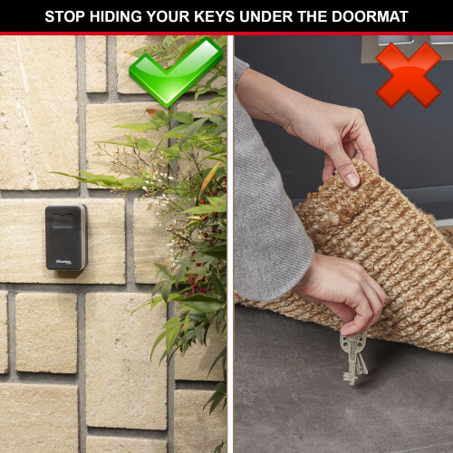 Master Lock Master Lock Key Safe Wall Mounted Pull to Open Medium Size Outdoor, Mounting Kit, for Home Office Industry 1