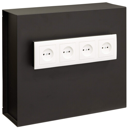 Arregui Black Camouflaged Safe with Wall Socket Concealment