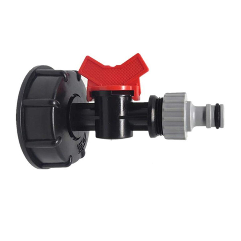 Toolstar Ibc Adapter, Ibc Garden Water Tank Outlet Fitting/Connector/Adapter S60x6 With Tap Valve And Nipple 8435315505032