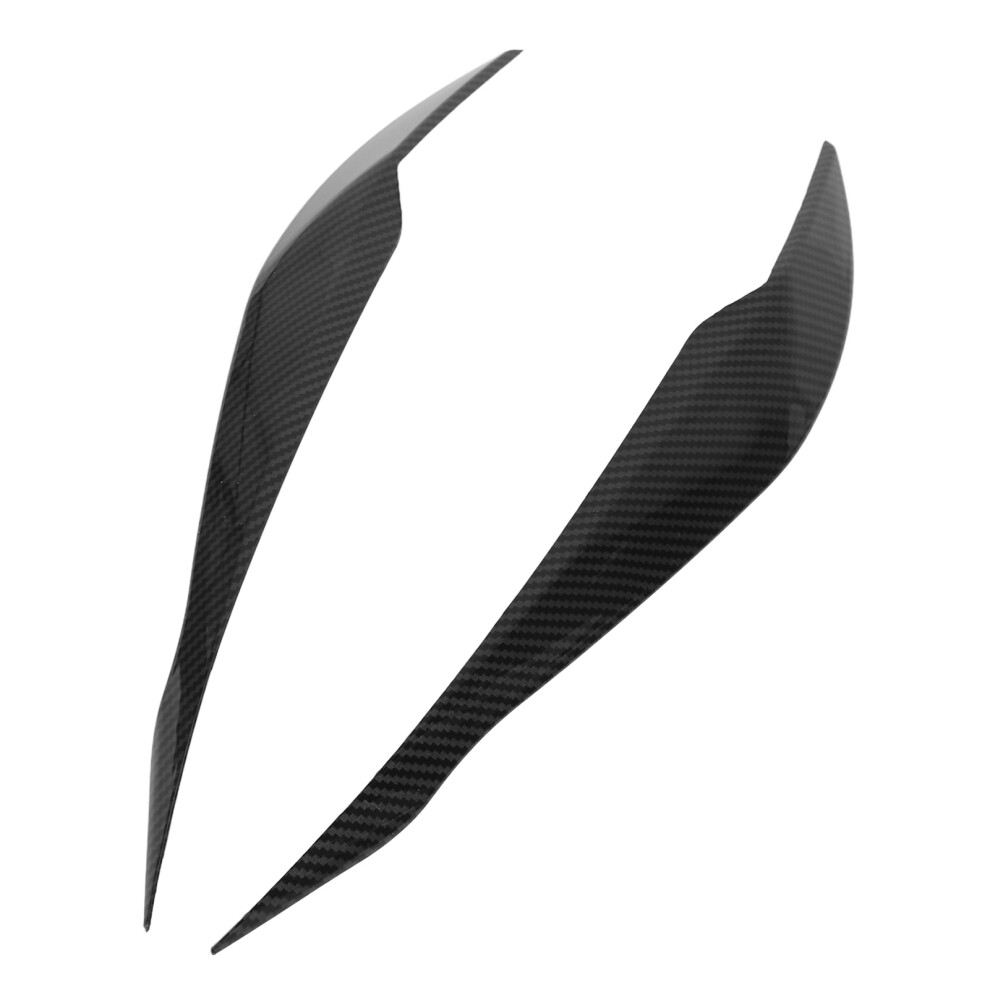 Pair Abs Headlight Eyebrow Eyelid For 3 Series F30 F31 2012-2018 Carbon Style 6901380997796