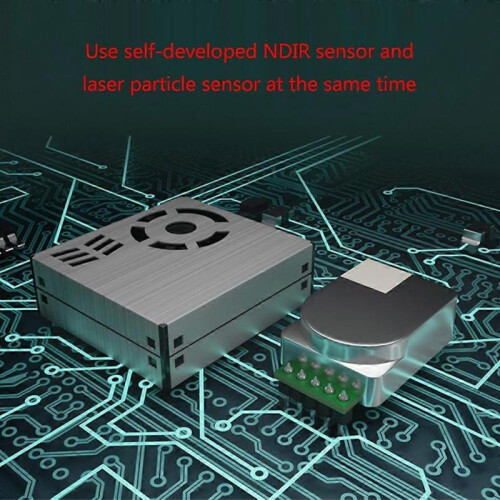 CO2 Gas Temperature Humidity Meter TVOC HCHO PM2.5 Air-Quality Sensor Analyzer 1