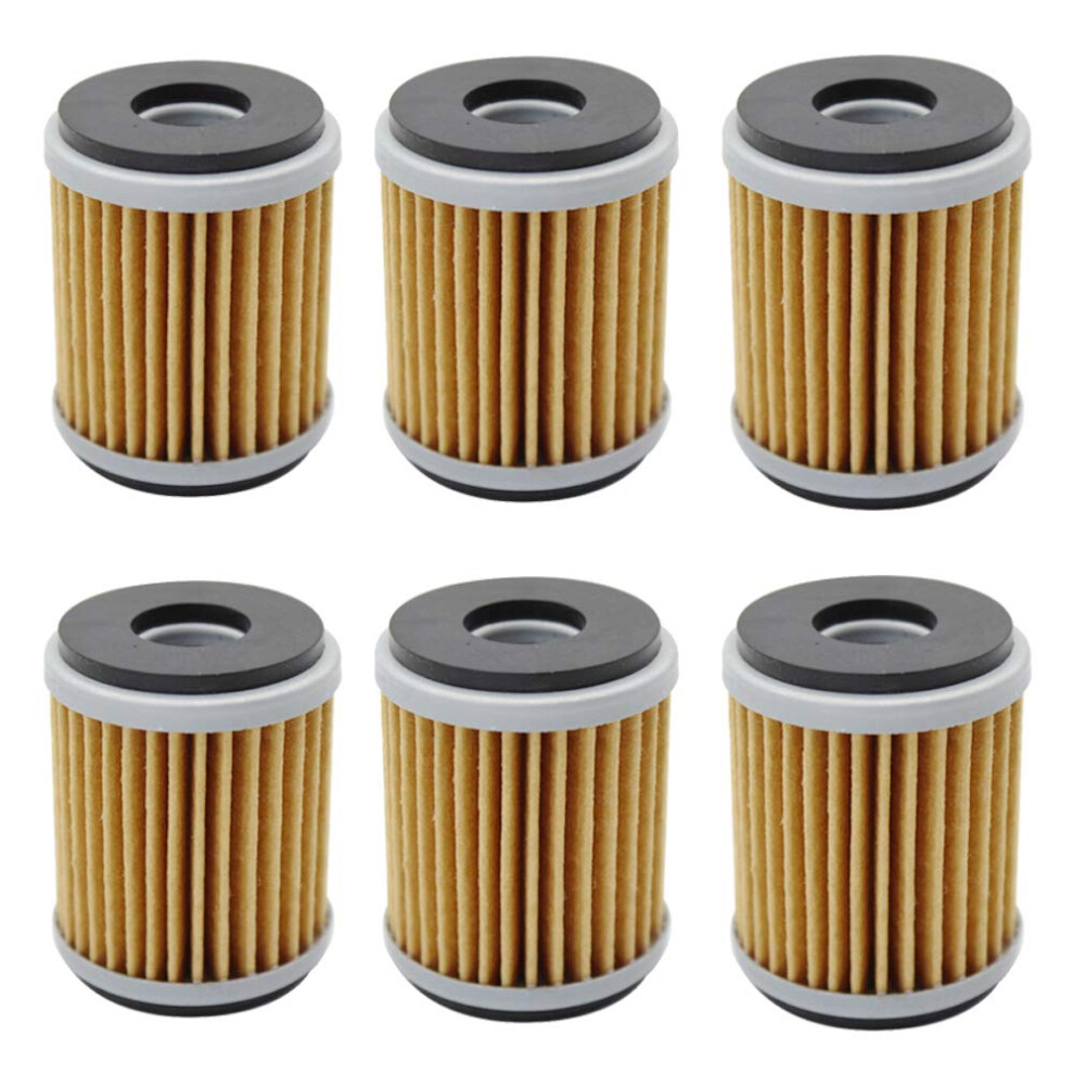 Oil Filter Pack Of 6 For Yamaha Xt250 Yz250f 20092016 Flow Efficiency Filtration 9365369729407