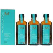 (3pcs) Moroccan Oil Hair Treatment The Original Bottle For All Hair Types, 100ml