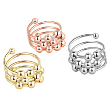 Anti-Stress-Ring verstellbar Kupfer 3 Packung