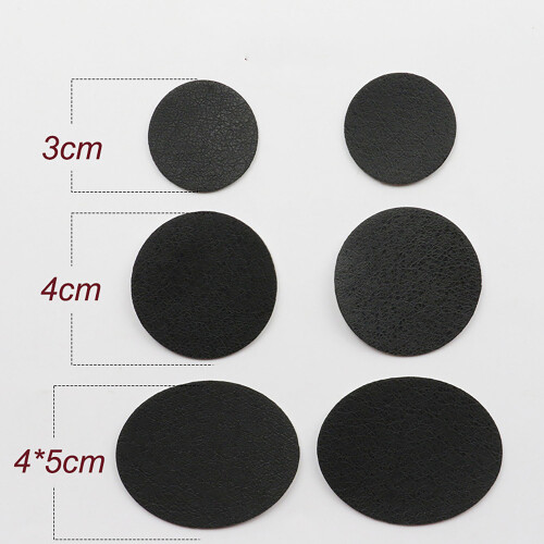 Patchs de réparation pour chaussures 6 pièces Black 1