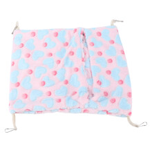 Cama dobrável em formato de envelope para animais de estimação, ideal para o inverno. Confeccionada em fleece coral macio, com design de rede e