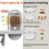 Automatic Fish Feeder with 2K HD Camera, Smart App Control, Dual Feed Outlets and Timed Feeding 4