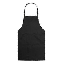 (2Pcs, Black) Adjustable Cooking Apron Unisex Household Solid Color Chef Waiter Barbecue Hairdresser Adult Pocket Apron Kitchen Supplies Tool25-26