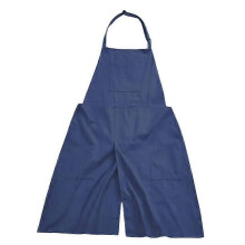 (Height 100cm, Blue) Pottery Apron with Pockets for Women Split Leg Apron for Potters Art Working Black 2025