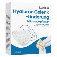 Hyaluron Joint Relief Microneedle Patch 4pcs Box Long Lasting Pain Relief Lightweight Flexible for Knees Shoulders Joints Therapy
