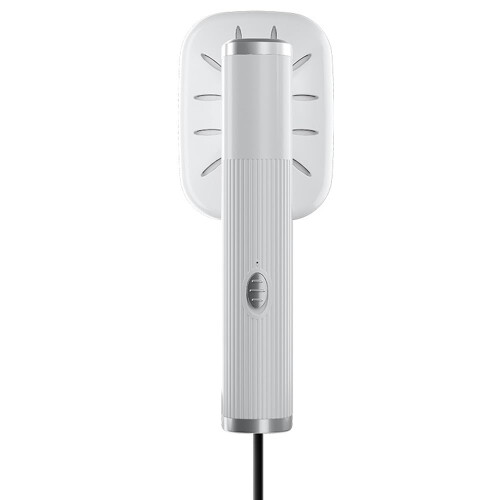 Handheld Steamer with Rotatable Head, Foldable Travel Clothes Iron, Quick Heat, White