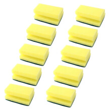 10pcs NonScratch Dish Washing Sponges Reusable Kitchen Scrub Sponge Pads for Powerful Stain Removal