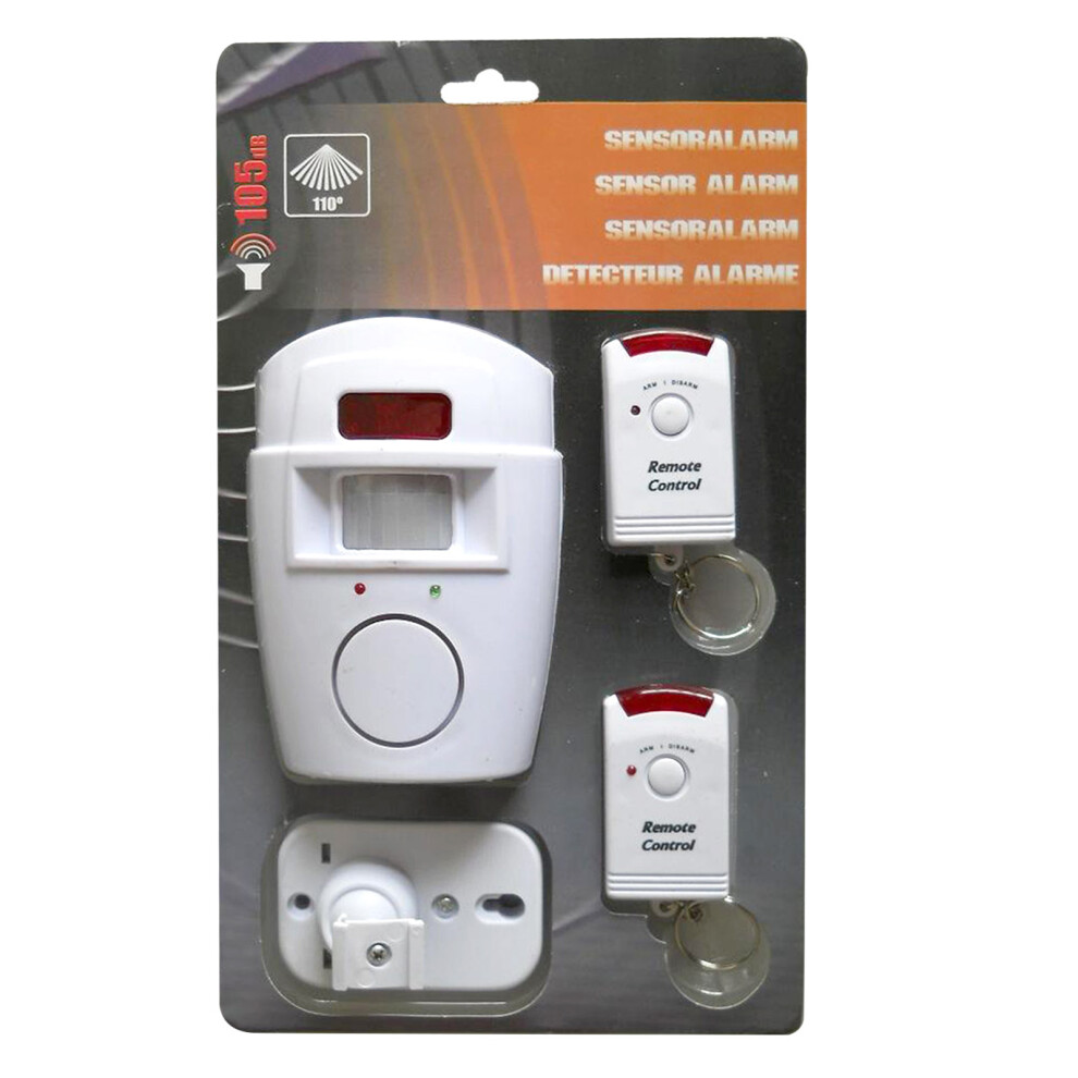 Ir Sensor Alarm With Remote, Loud Sound, High Sensitivity Motion Detector 7631381001411