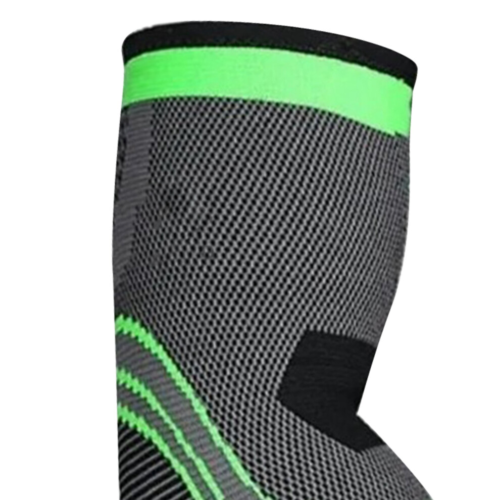Green Breathable Elbow Brace For Men, Stretch, Basketball & Tennis L