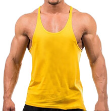 Canotta da allenamento senza maniche da uomo, leggera, elasticizzata, in tessuto tecnico, ideale per palestra e bodybuilding, realizzata in misto