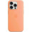 (Orange Sorbet) For Apple iPhone 15 Pro Silicone Case with MagSafe 3
