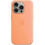(Orange Sorbet) For Apple iPhone 15 Pro Silicone Case with MagSafe 1