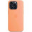 (Orange Sorbet) For Apple iPhone 15 Pro Silicone Case with MagSafe 2