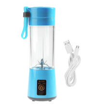 Compacte smoothie maker, draagbare blender met oplaadbare USB-sapcentrifuge, zes roestvrijstalen messen, ideaal voor op reis en thuisgebruik (350-400