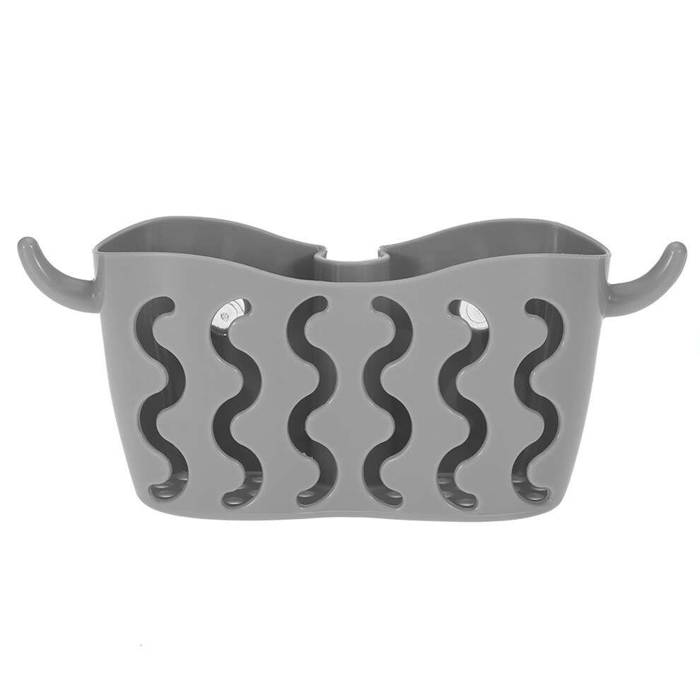 Kitchen Sink Organizer Drainage Sponge Holder Wall Mounted Suction Basket For Storing Dishcloth Sponge Plastic Bags No Drilling Required Strong 9169997540256