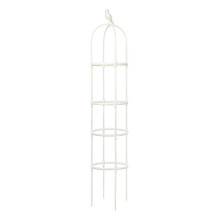 Tuinreksteun van stevig staal, vrijstaande obelisk, weerbestendig, gepoedercoat, ondersteuning voor klimplanten, plantenrek voor buiten