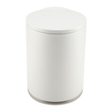Lixeira elegante para banheiro e sala de estar, lixeira moderna e elegante com pedal de aço durável para gerenciamento eficiente de resíduos