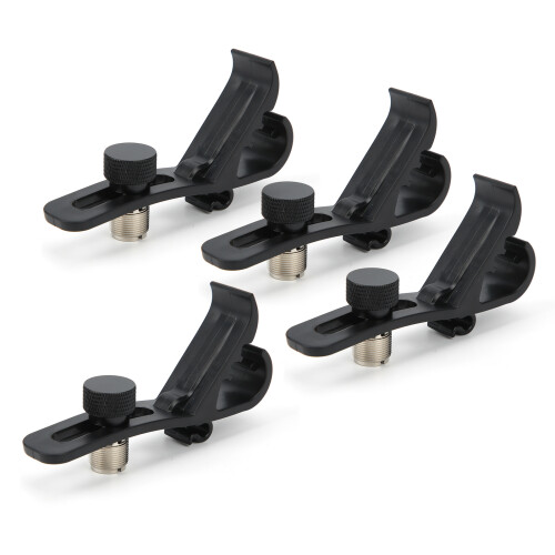 Microphone Mount Clamp For Drum Kits, Adjustable Drum Rim Mic Clips With Flexible Design And Shockproof Structure, Durable Material Solid Metal 2