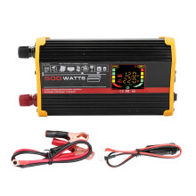 Power Inverter AC Converter Modified Sine Wave Dual USB Port Outlet Fast Charging Cooling Fan Overload Protection Voltage Control Aluminum Alloy