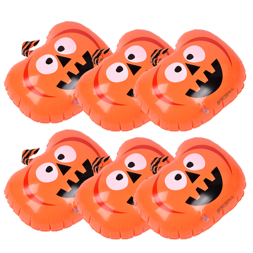 Halloween Pumpkin Decorations Scary Pumpkin Foil Balloons Aluminum Film Nylon Halloween Party Supplies Inflatable Funny Show Prop Large Pumpkin Foil