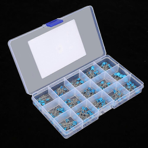 100pF-10000pF 15 Value High Voltage Ceramic Capacitors Assortment Kit (180pcs) 1