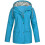 Women Solid Rain Jacket Outdoor Plus Size Waterproof Hooded Raincoat Windproof 1