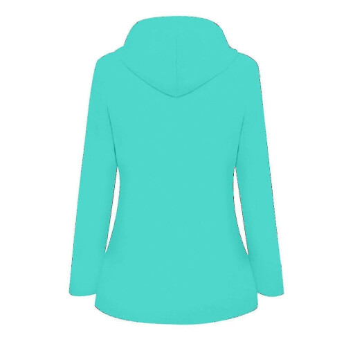 Women Solid Rain Jacket Outdoor Plus Size Waterproof Hooded Raincoat Windproof 1