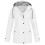 Women Solid Rain Jacket Outdoor Plus Size Waterproof Hooded Raincoat Windproof 1