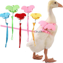 Duck Harness with Adjustable Fit, Breathable Nylon Leash for Outdoor Chicken or Goose, Blue