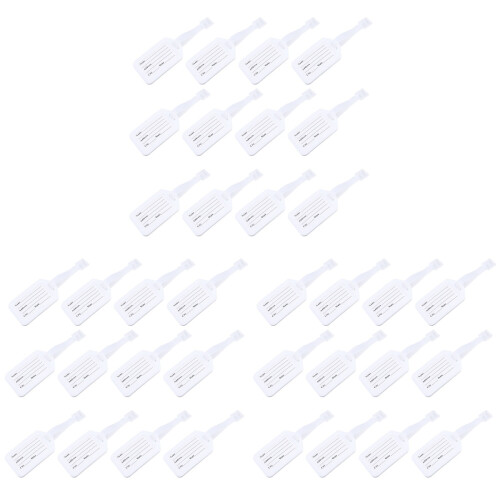 90Sets White Travel Name Tags for Bags Durable Baggage Identification 1