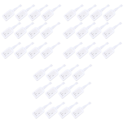 90Sets White Travel Name Tags for Bags Durable Baggage Identification 2