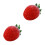 2Sets DIY Red Wool Felt Fruit Pendant Handmade Felting Material 10