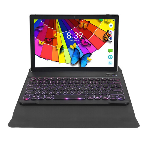 Tablette Android avec processeur octocœur, système Android le plus récent, écran IPS ultra-clair, charge rapide, batterie longue durée, double 2