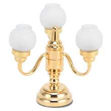 Dukkehus miniature væglampe batteridrevet lampe elegant design matteret lampeskærm LED-lys tænd/sluk-knap robust og holdbar lys belægning