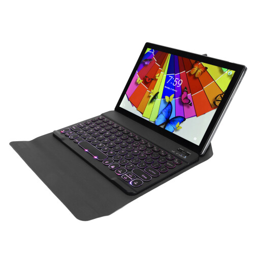 Tablette Android avec processeur octocœur, système Android le plus récent, écran IPS ultra-clair, charge rapide, batterie longue durée, double 1