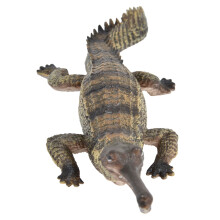 Realistisk alligatorfigur med bevegelig kjeve, detaljert alligatorlekefigur for barn, naturtro leketøy laget av slitesterk PVC for trygg og kreativ