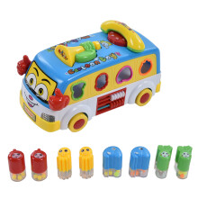 Toddler School Bus Toy With Realistic Driving Experience And Early Childhood Education Features Sound And Light Effects Music Mode Interactive