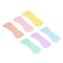 Graziose mollette per capelli piatte con fiocco in nastro per donna, denti antiscivolo con scorrimento laterale, accessorio di bellezza e moda,