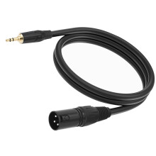 3.5mm to XLR Cable Balanced Audio with Double Shielding for Stereo Devices Mixing Consoles Amplifiers