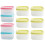 10pcs 250ml Mini Plastic Crisper Square Food Container Kitchen Lunch Boxes Sealed Box for Refrigerator Microwave Oven (Random Color) 1